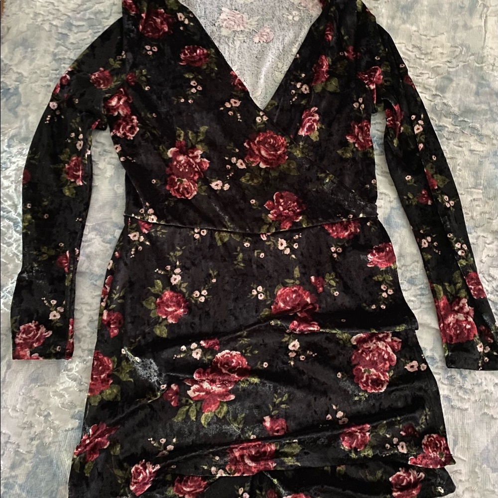 velvet flower romper, from Garage/Dynamite (small)